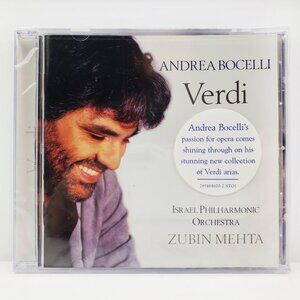 Andrea Bocelli Verdi CD 2000 Classical Israel Orchestra Hype Sticker Sealed